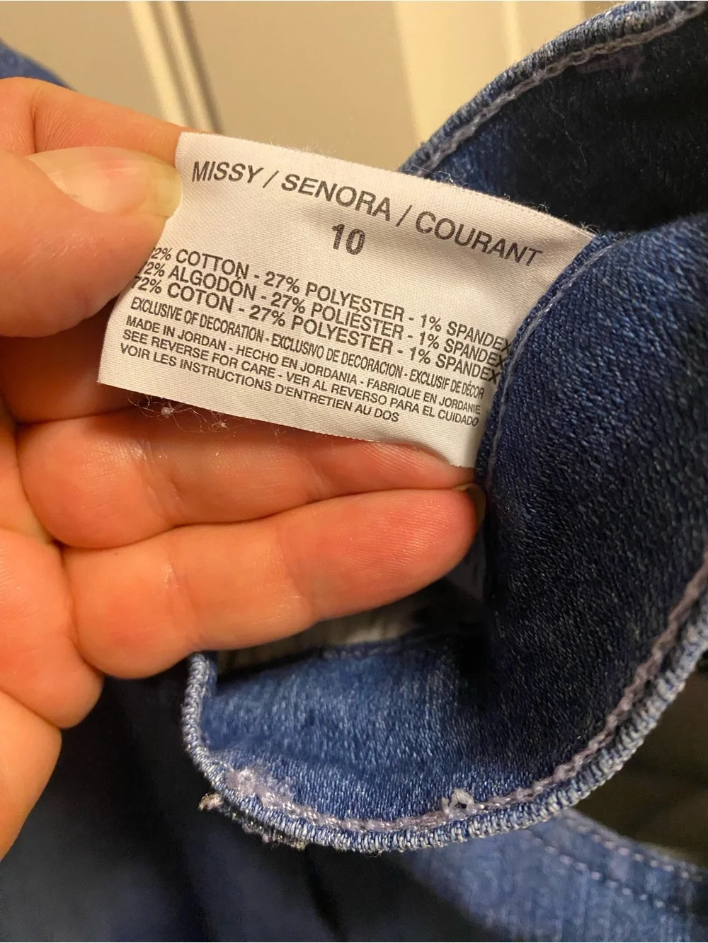 Gloria Vanderbilt 10 Jeans Shorts Amanda Bermuda Stretch Blue Denim